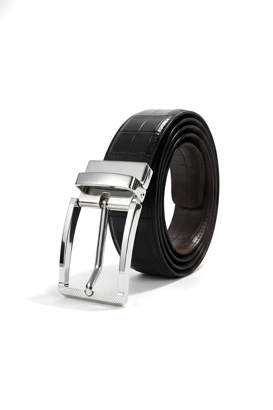 Silver Crocodile (Reversible 2 in 1 Belt)