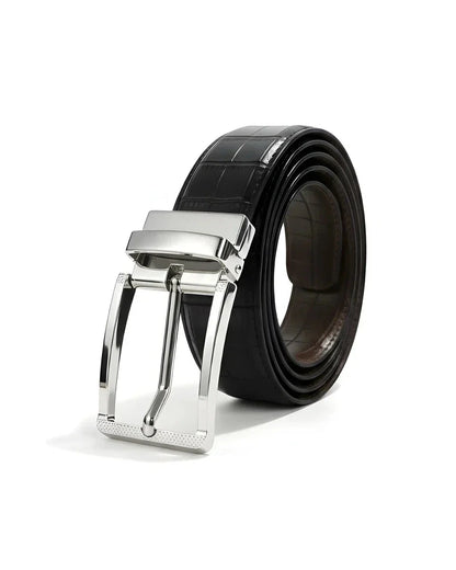 Silver Crocodile (Reversible 2 in 1 Belt)