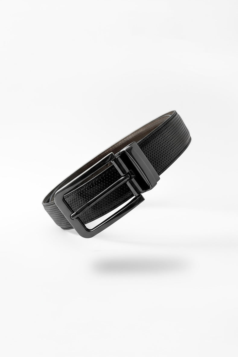 Black Dot Reversible (2 in 1) Belt