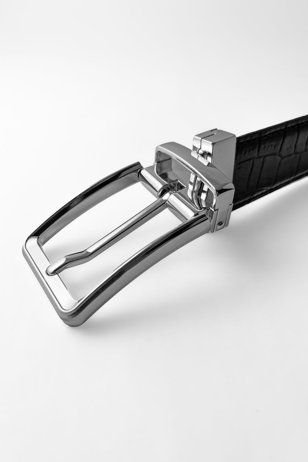 Silver Croc Reversible (2 in 1) Belt