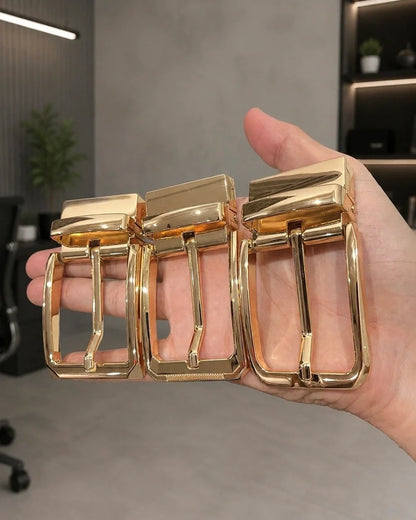 Gold Plain (Reversible 2 in 1 Belt)