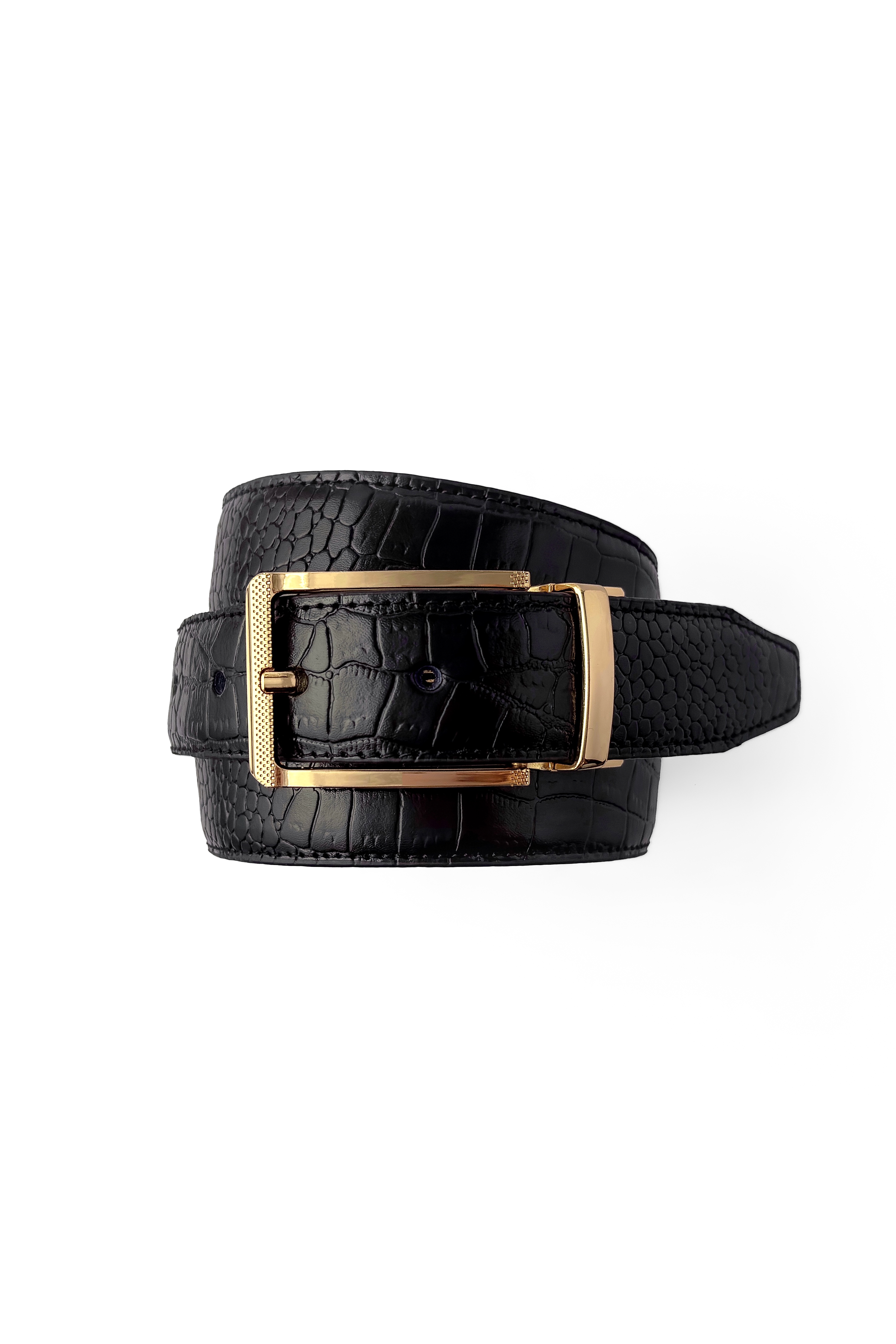 Gold Croc Reversible (2 in 1) Belt