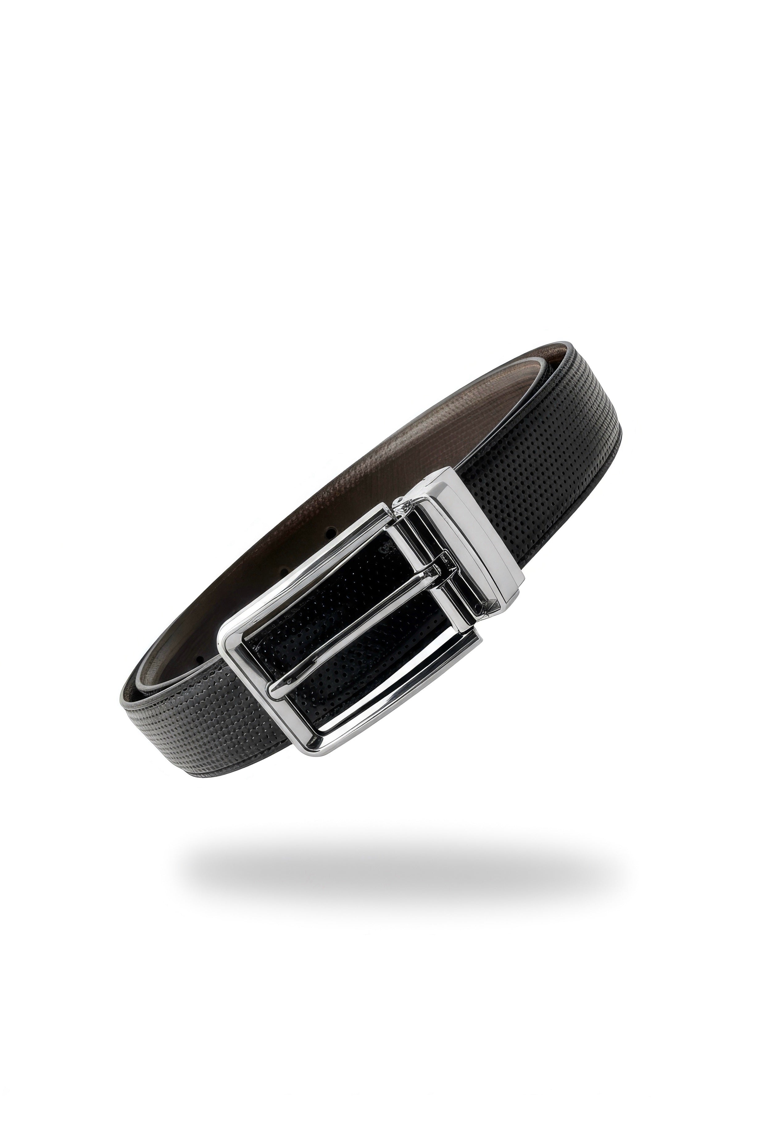 Silver Dot Reversible (2 in 1) Belt