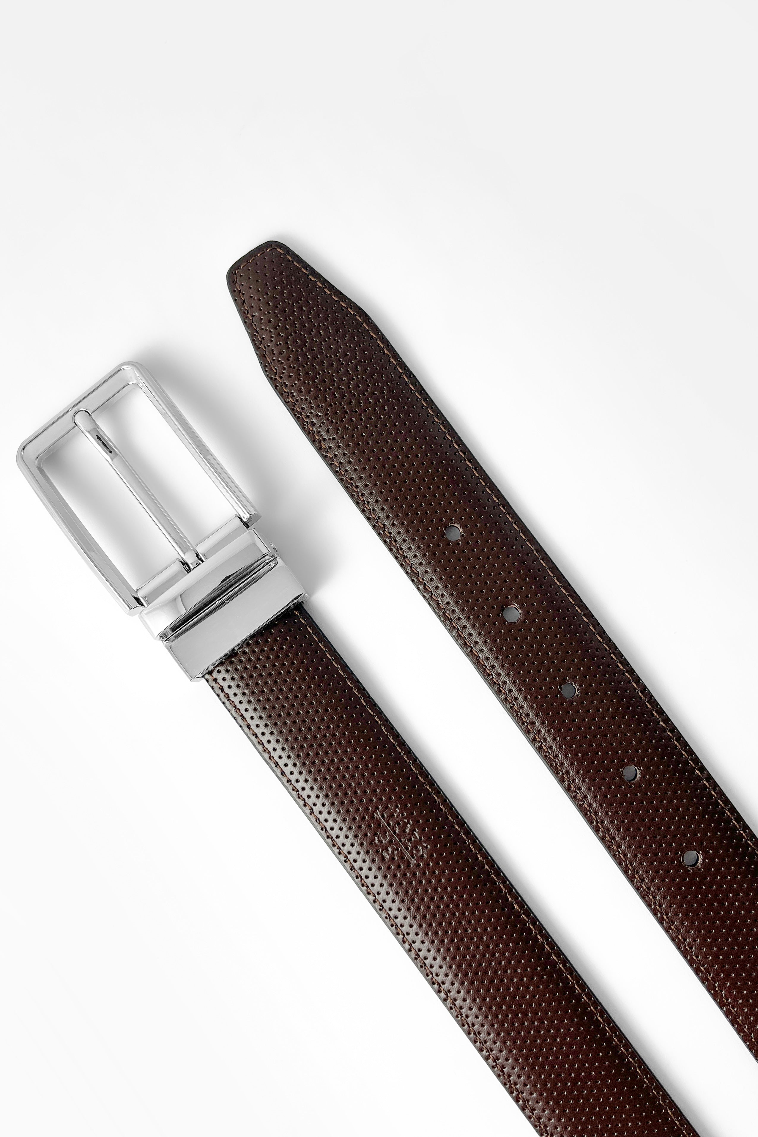 Silver Dot Reversible (2 in 1) Belt