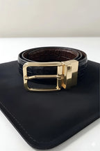 Gold Crocodile (Reversible 2 in 1 Belt)