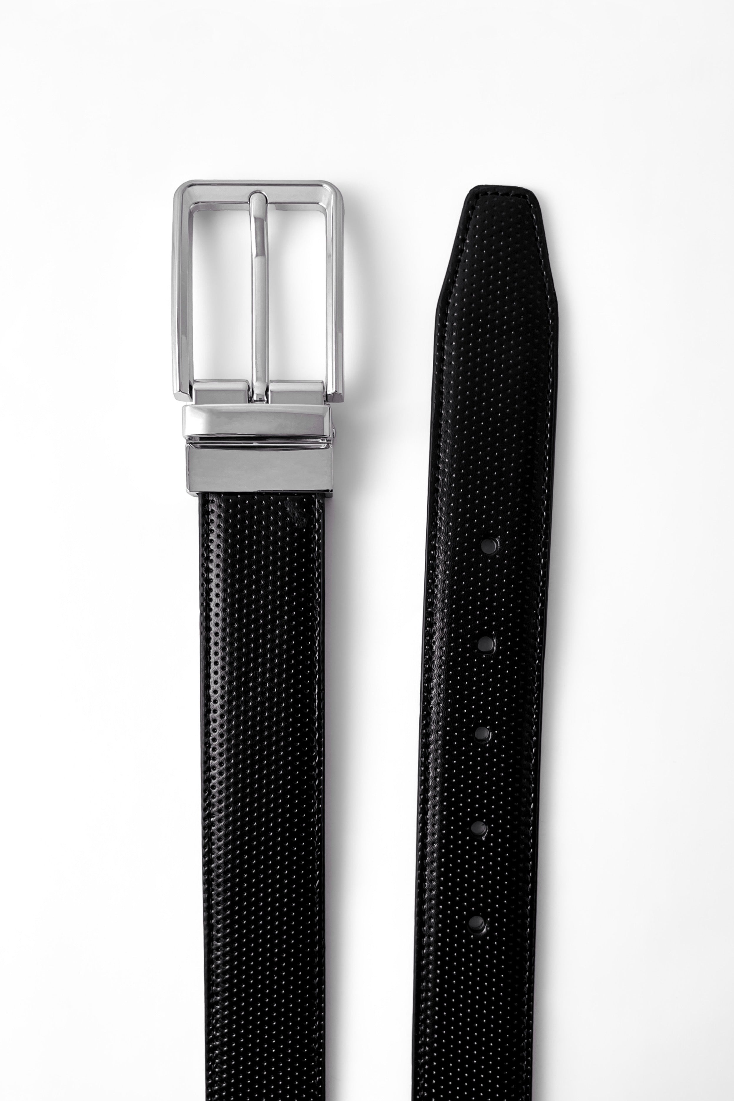 Silver Dot Reversible (2 in 1) Belt