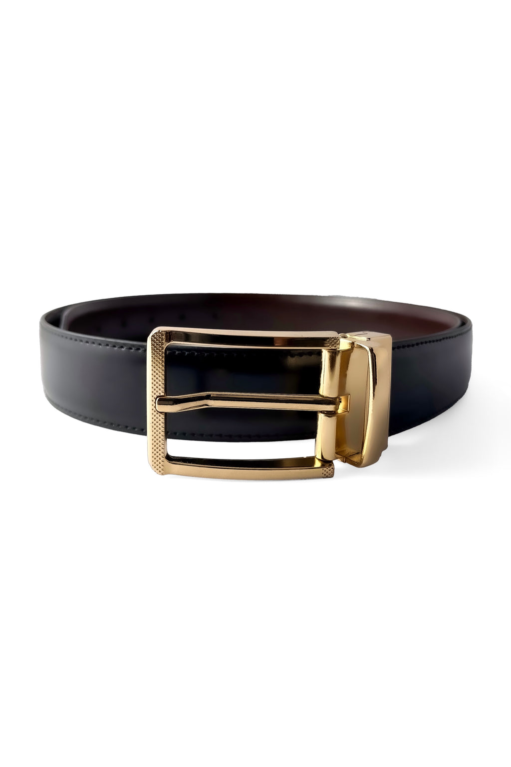 Gold Plain Reversible (2 in 1) Belt