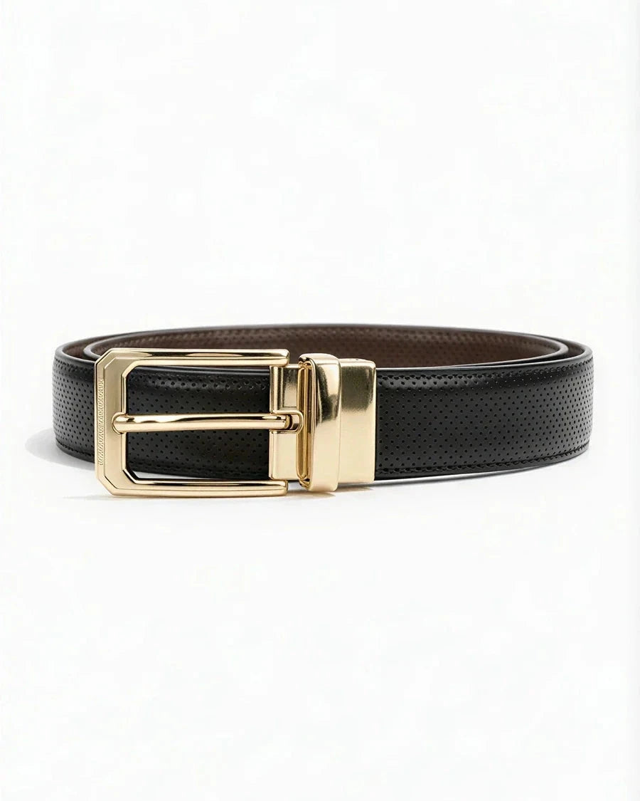 Gold Pin-dot (Reversible 2 in 1 Belt)