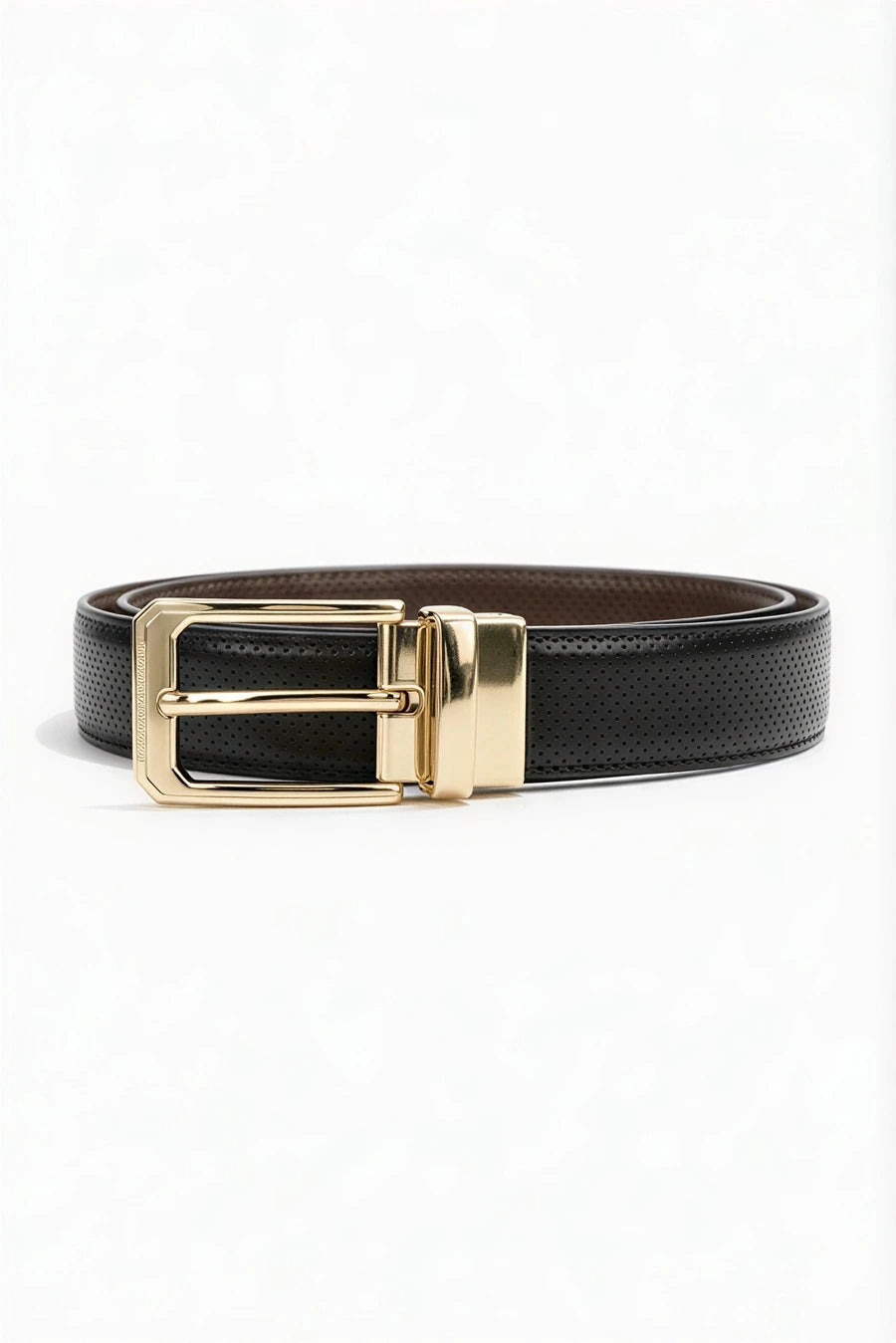 Gold Pin-dot (Reversible 2 in 1 Belt)