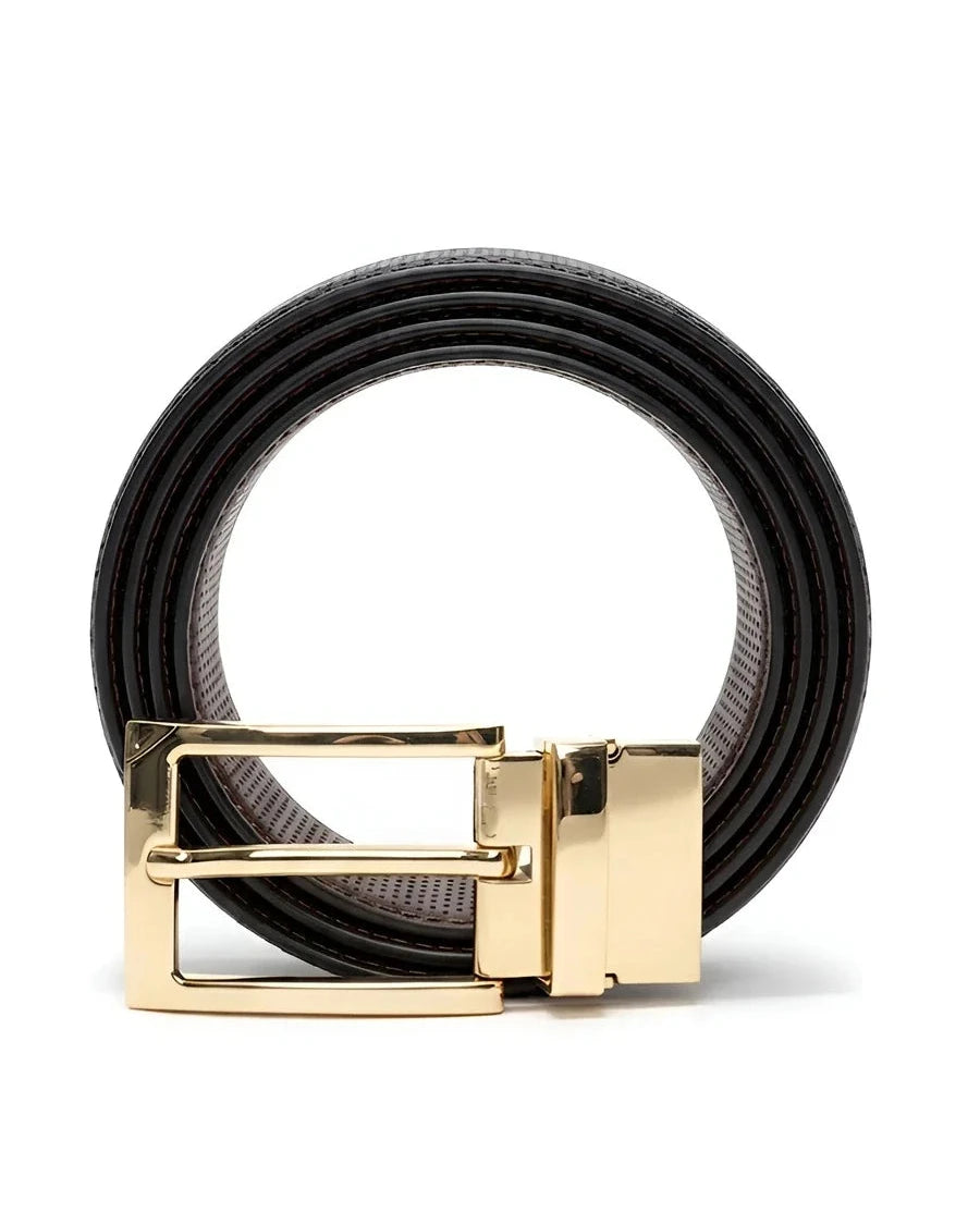 Gold Pin-dot (Reversible 2 in 1 Belt)