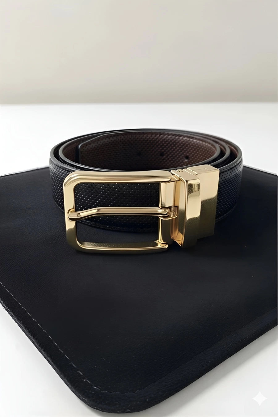 Gold Pin-dot (Reversible 2 in 1 Belt)