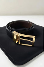 Gold Pin-dot (Reversible 2 in 1 Belt)