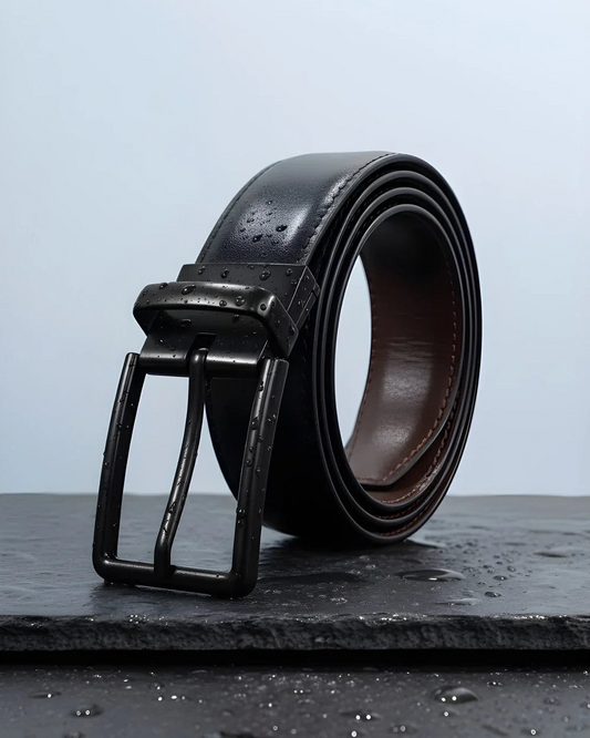 Black Plain (Reversible 2 in 1 Belt)