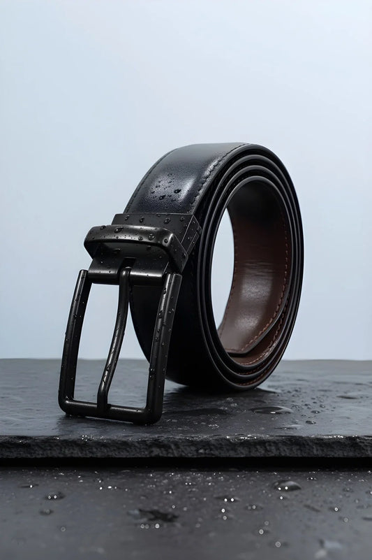 Black Plain (Reversible 2 in 1 Belt)