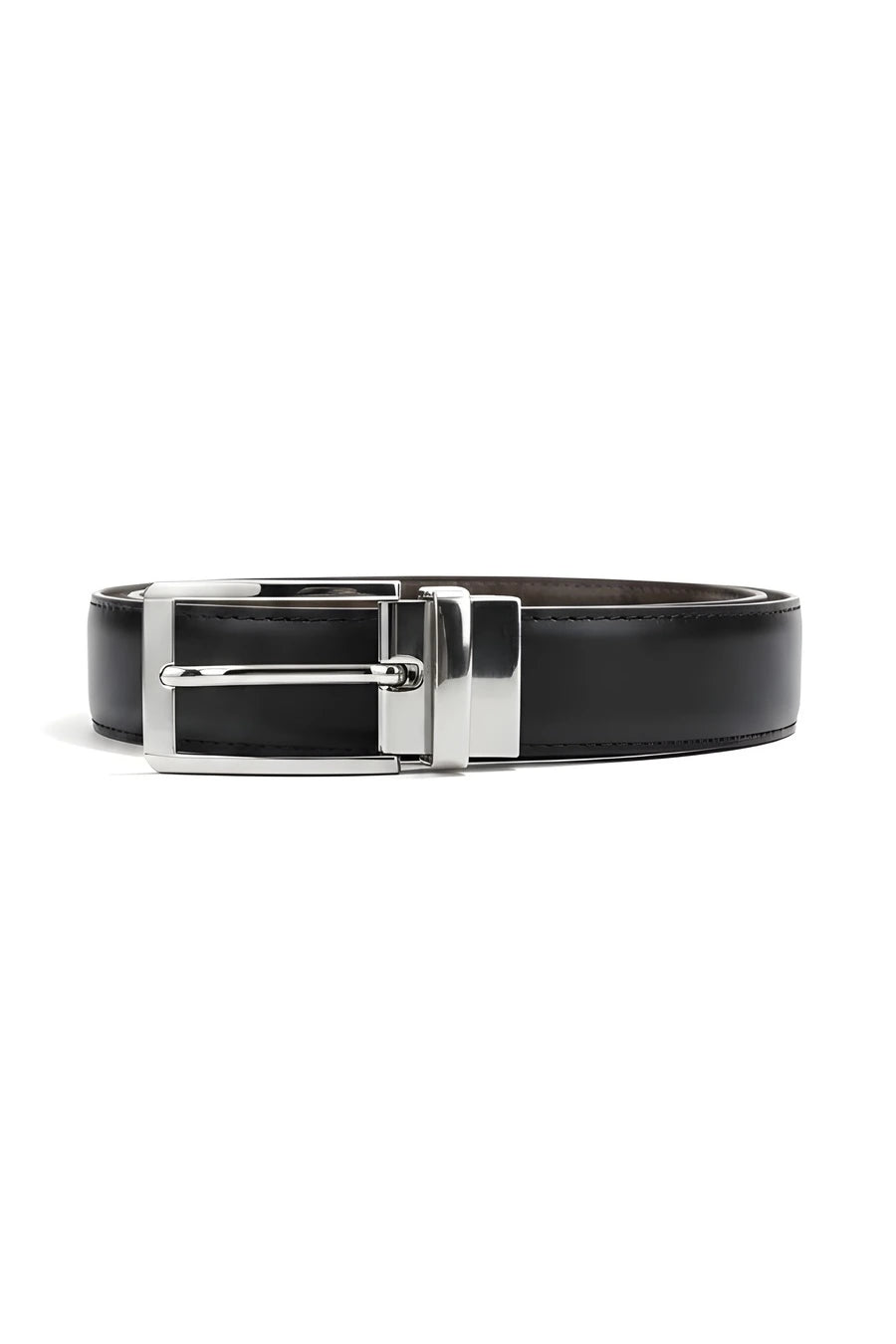 Silver Plain (Reversible 2 in 1 Belt)