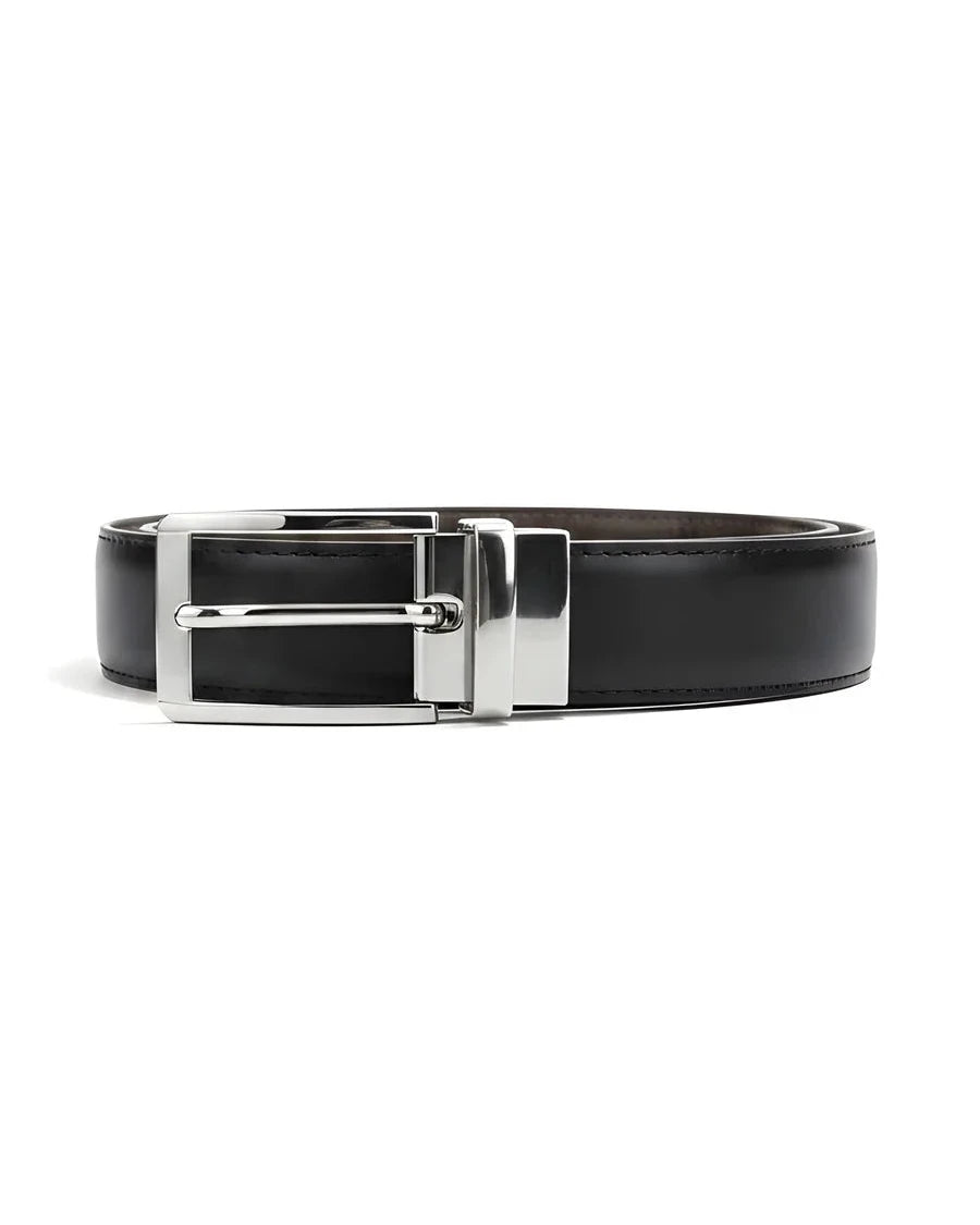 Silver Plain (Reversible 2 in 1 Belt)