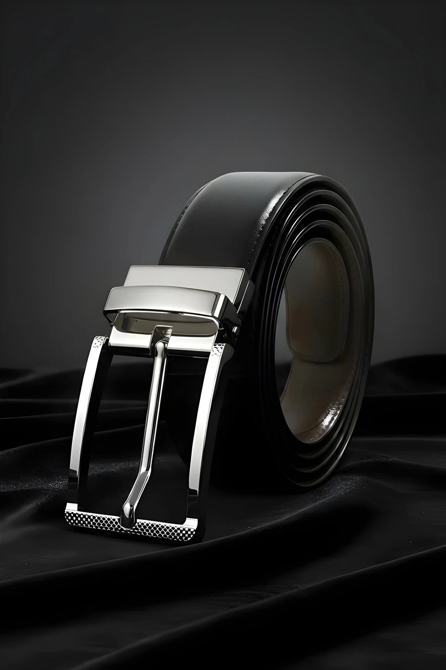 Silver Plain (Reversible 2 in 1 Belt)