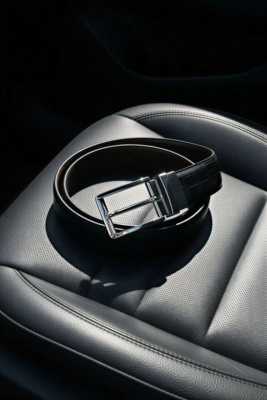 Silver Crocodile (Reversible 2 in 1 Belt)