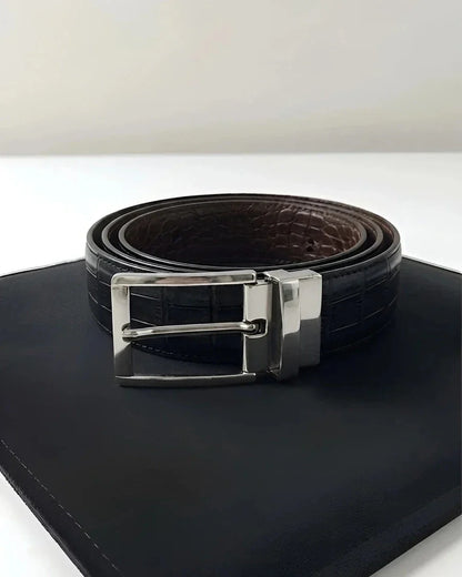 Silver Crocodile (Reversible 2 in 1 Belt)