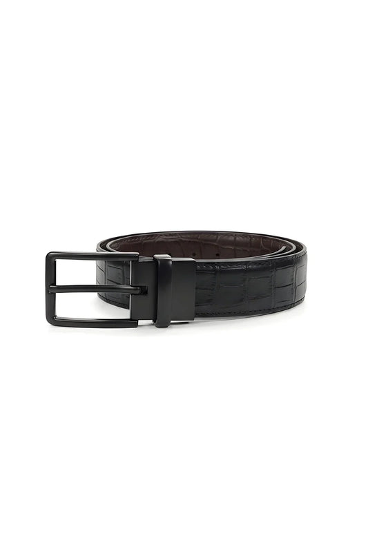 Black Crocodile (Reversible 2 in 1 Belt)