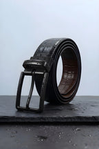 Black Crocodile (Reversible 2 in 1 Belt)