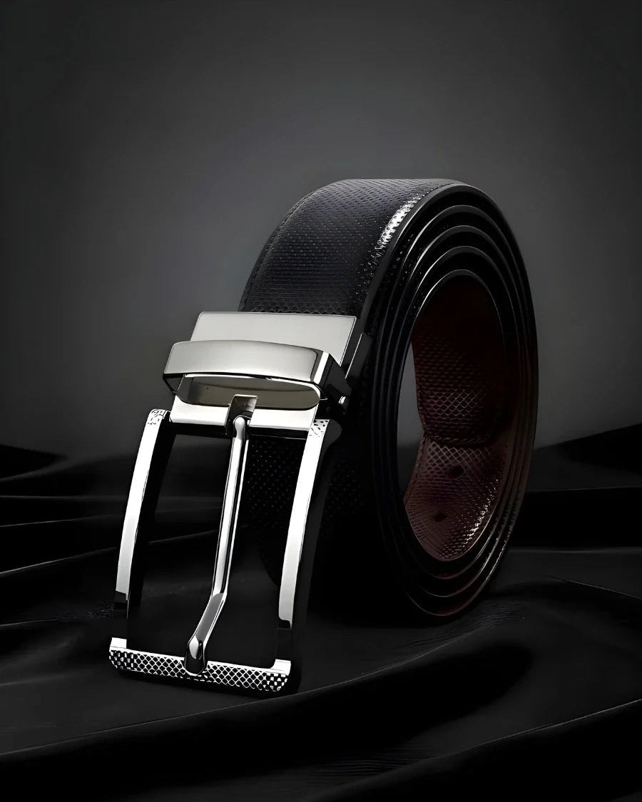 Silver Pin-dot (Reversible 2 in 1 Belt)