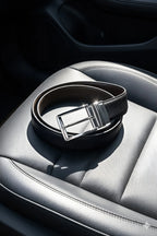 Silver Pin-dot (Reversible 2 in 1 Belt)
