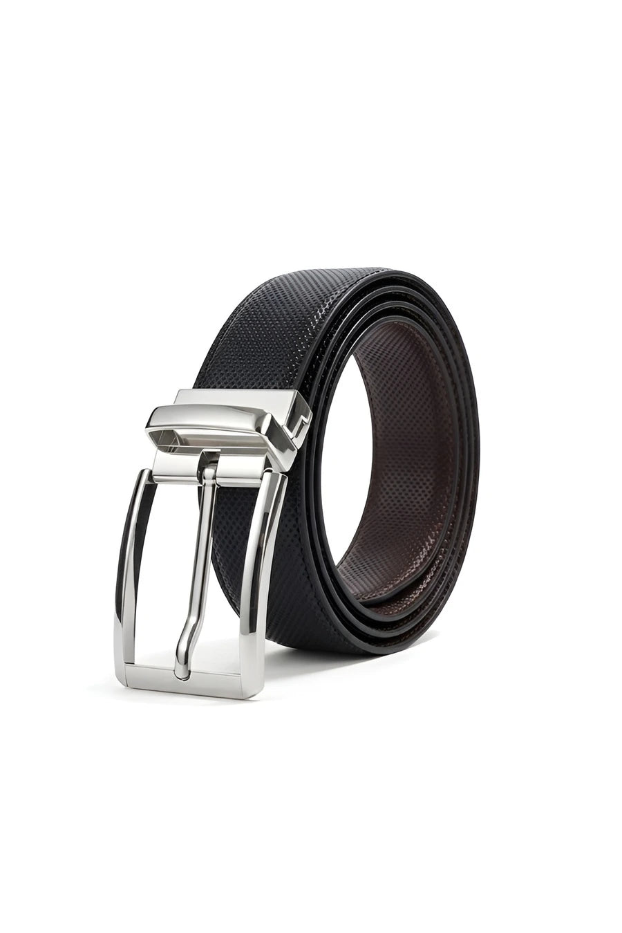 Silver Pin-dot (Reversible 2 in 1 Belt)