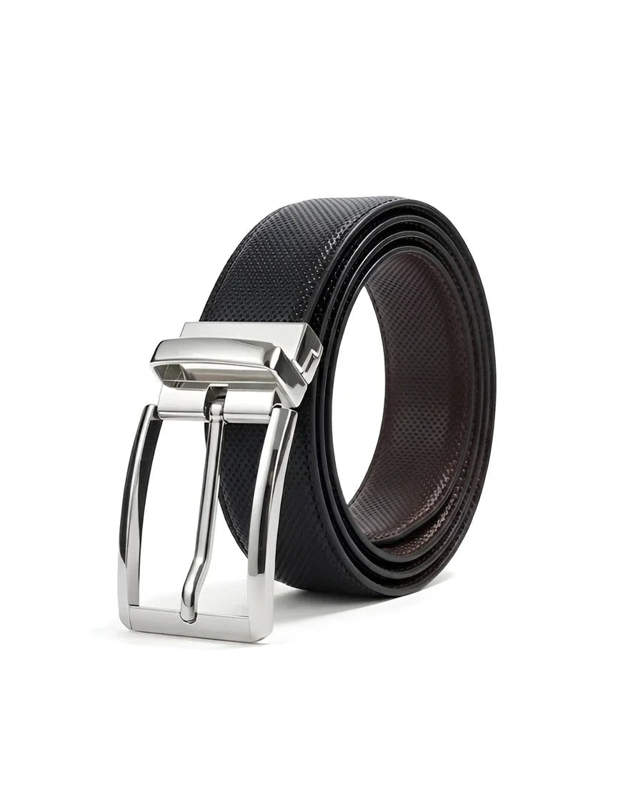 Silver Pin-dot (Reversible 2 in 1 Belt)