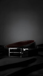 Silver Pin-dot (Reversible 2 in 1 Belt)