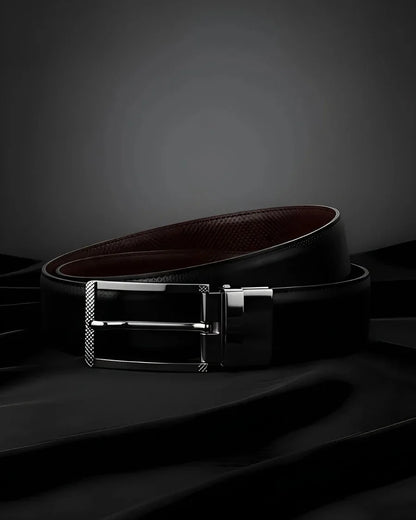 Silver Pin-dot (Reversible 2 in 1 Belt)