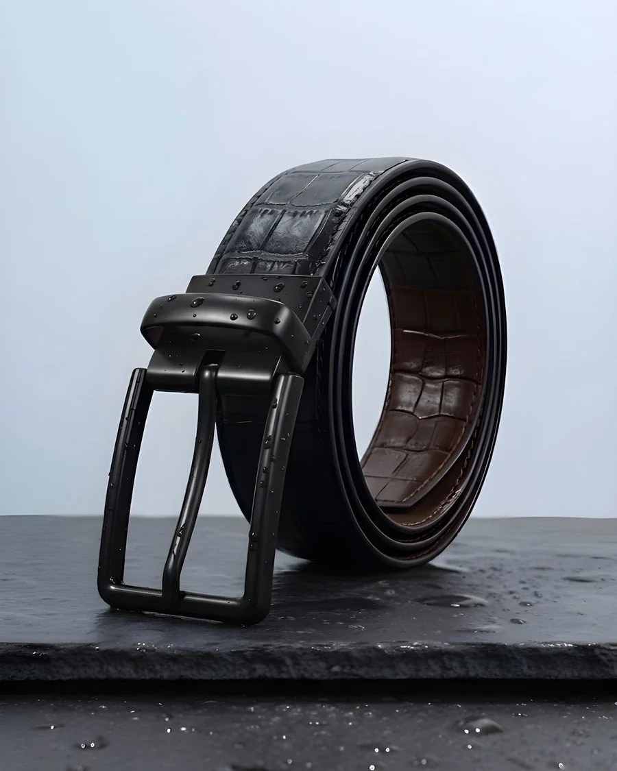 Black Crocodile (Reversible 2 in 1 Belt)