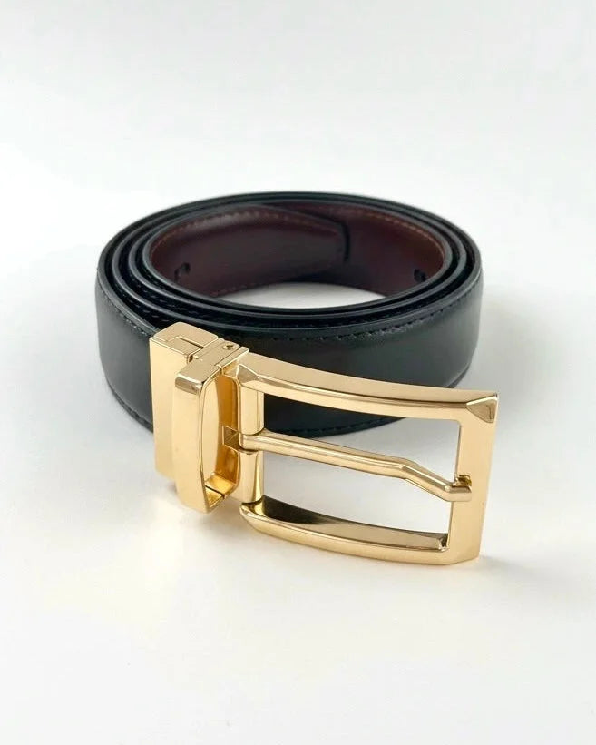 Gold Plain (Reversible 2 in 1 Belt)