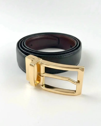 Gold Plain (Reversible 2 in 1 Belt)