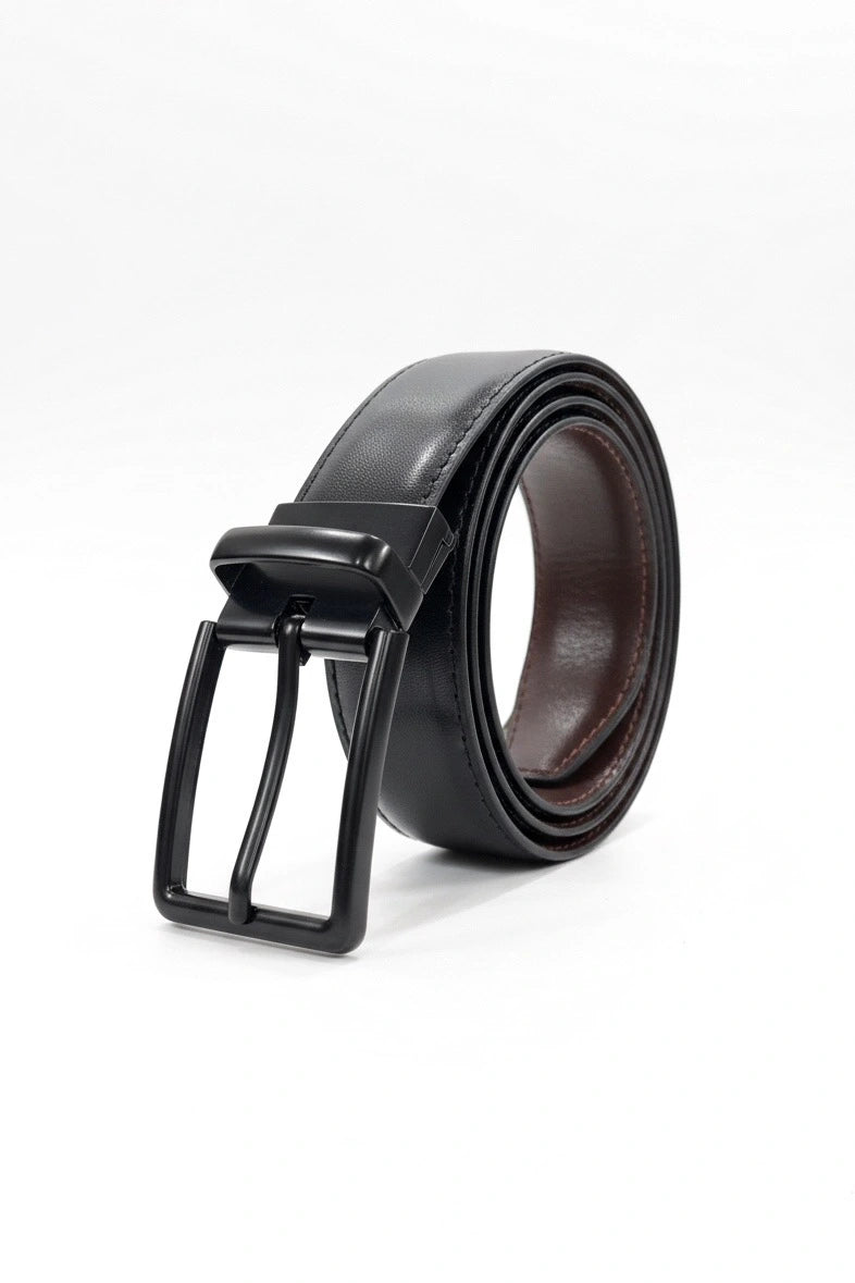 Black Plain (Reversible 2 in 1 Belt)