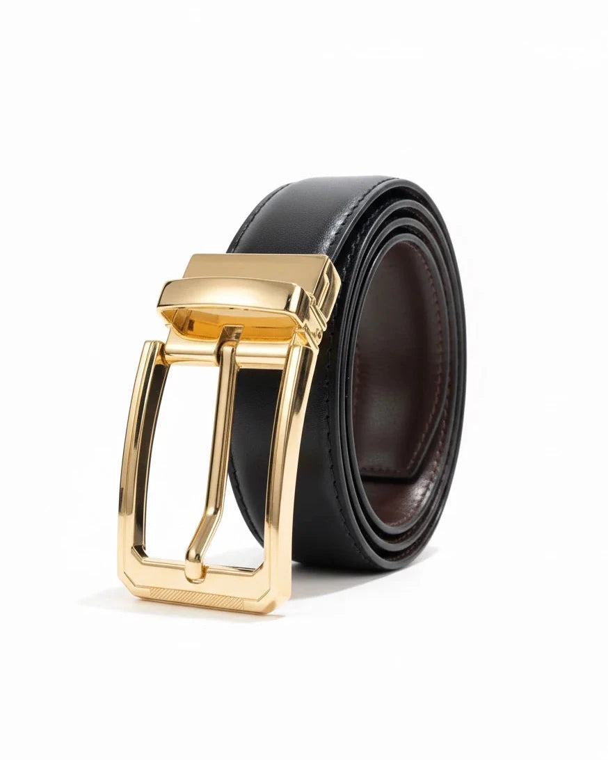 Gold Plain (Reversible 2 in 1 Belt)