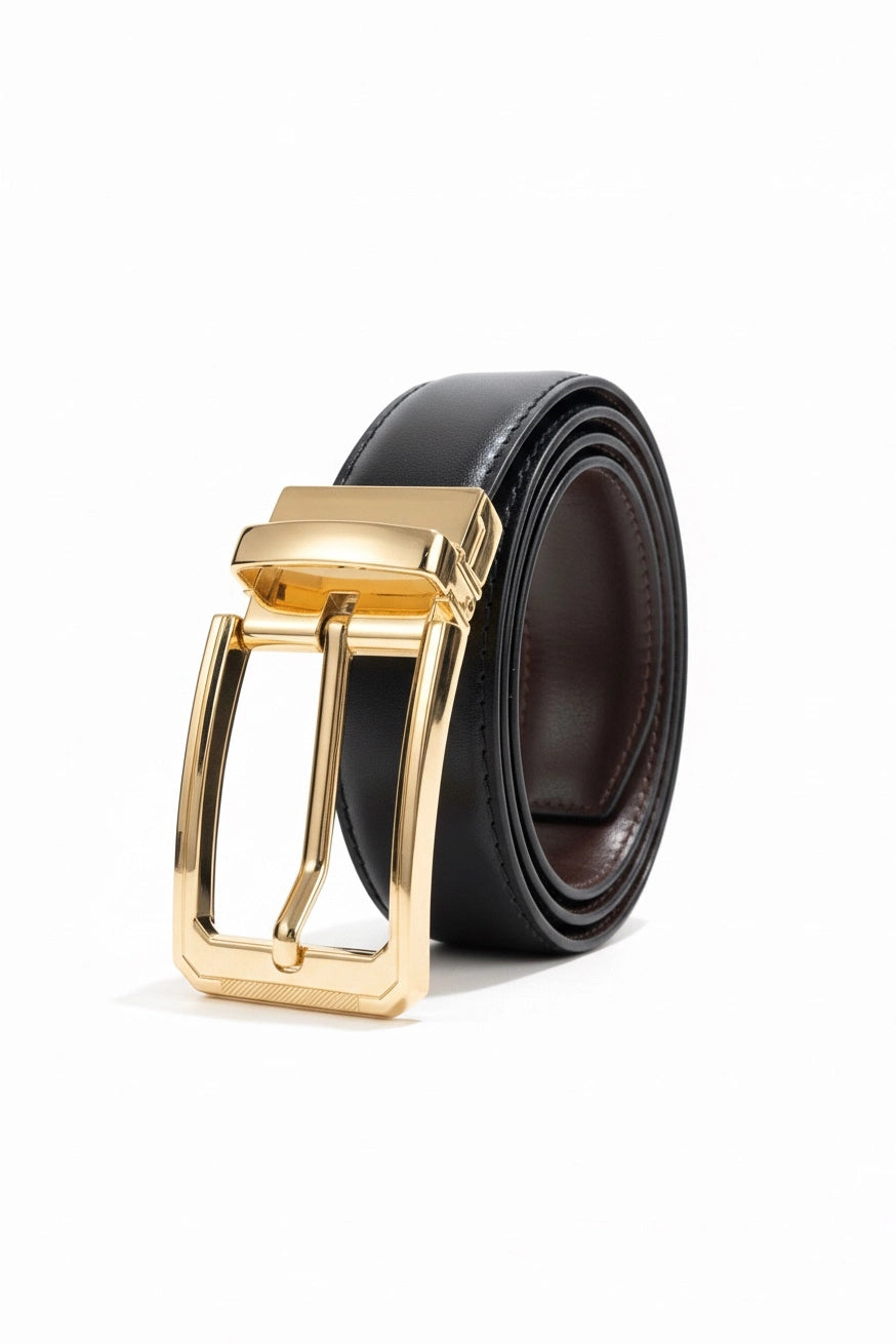 Gold Plain (Reversible 2 in 1 Belt)