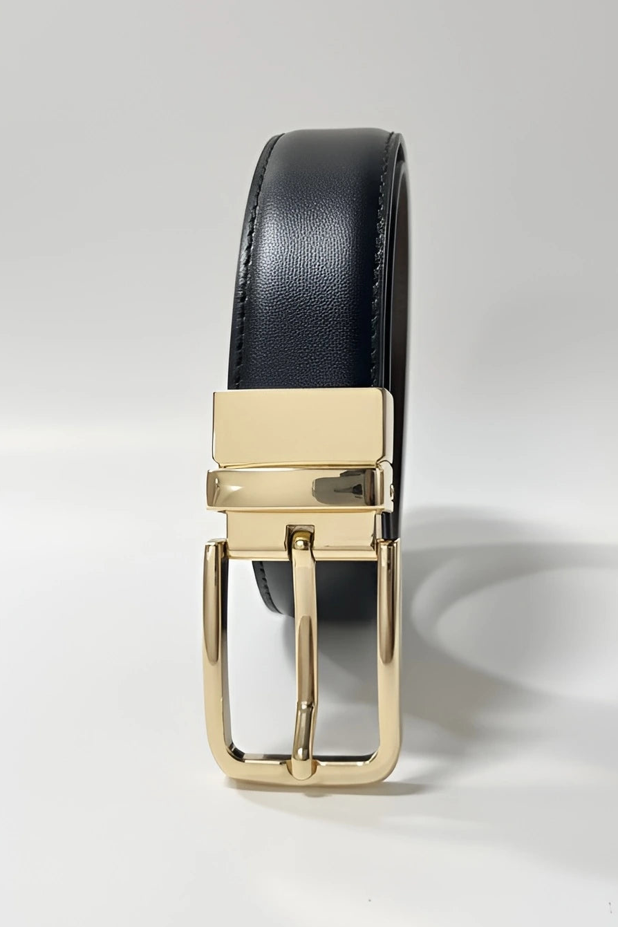Gold Plain (Reversible 2 in 1 Belt)