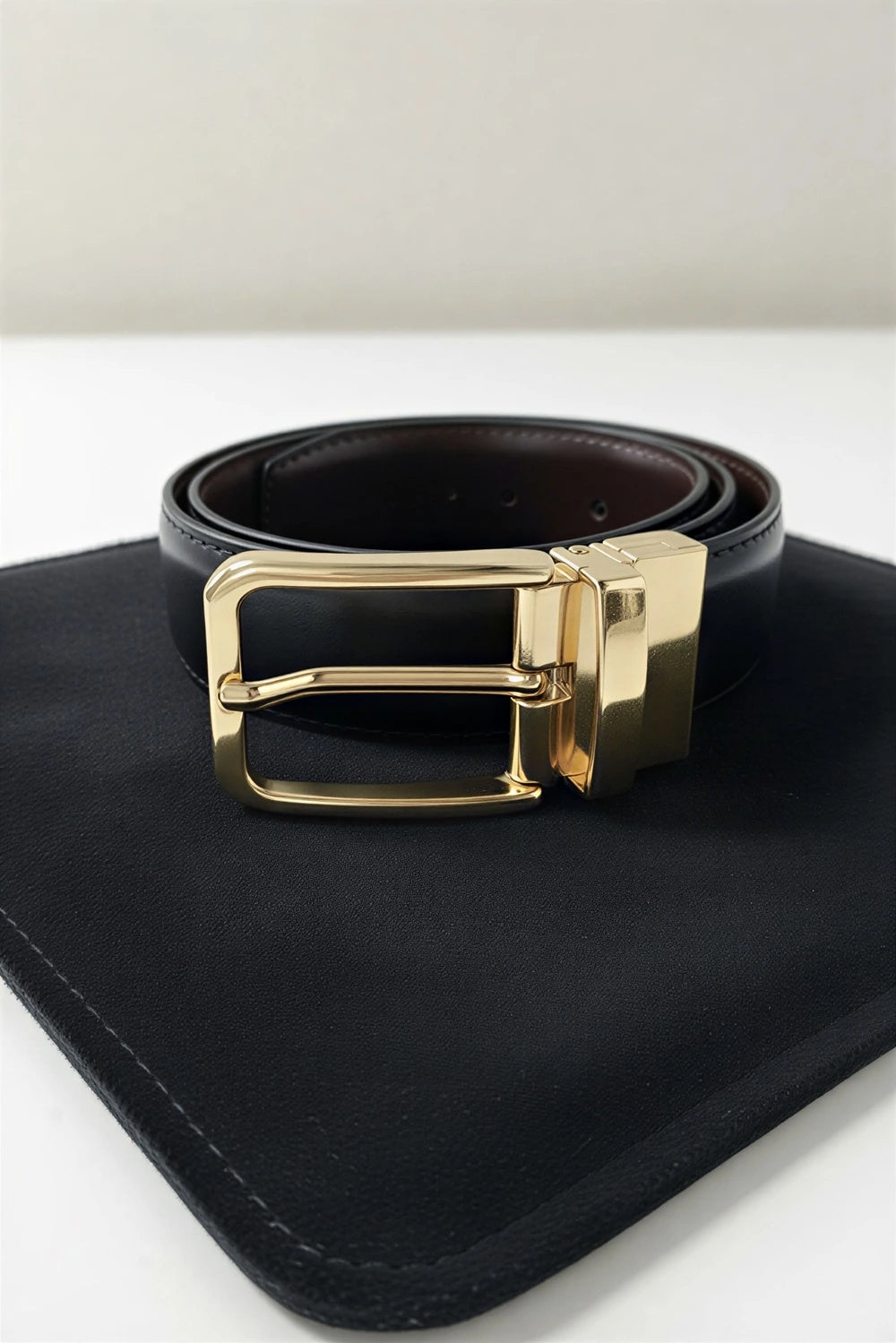 Gold Plain (Reversible 2 in 1 Belt)
