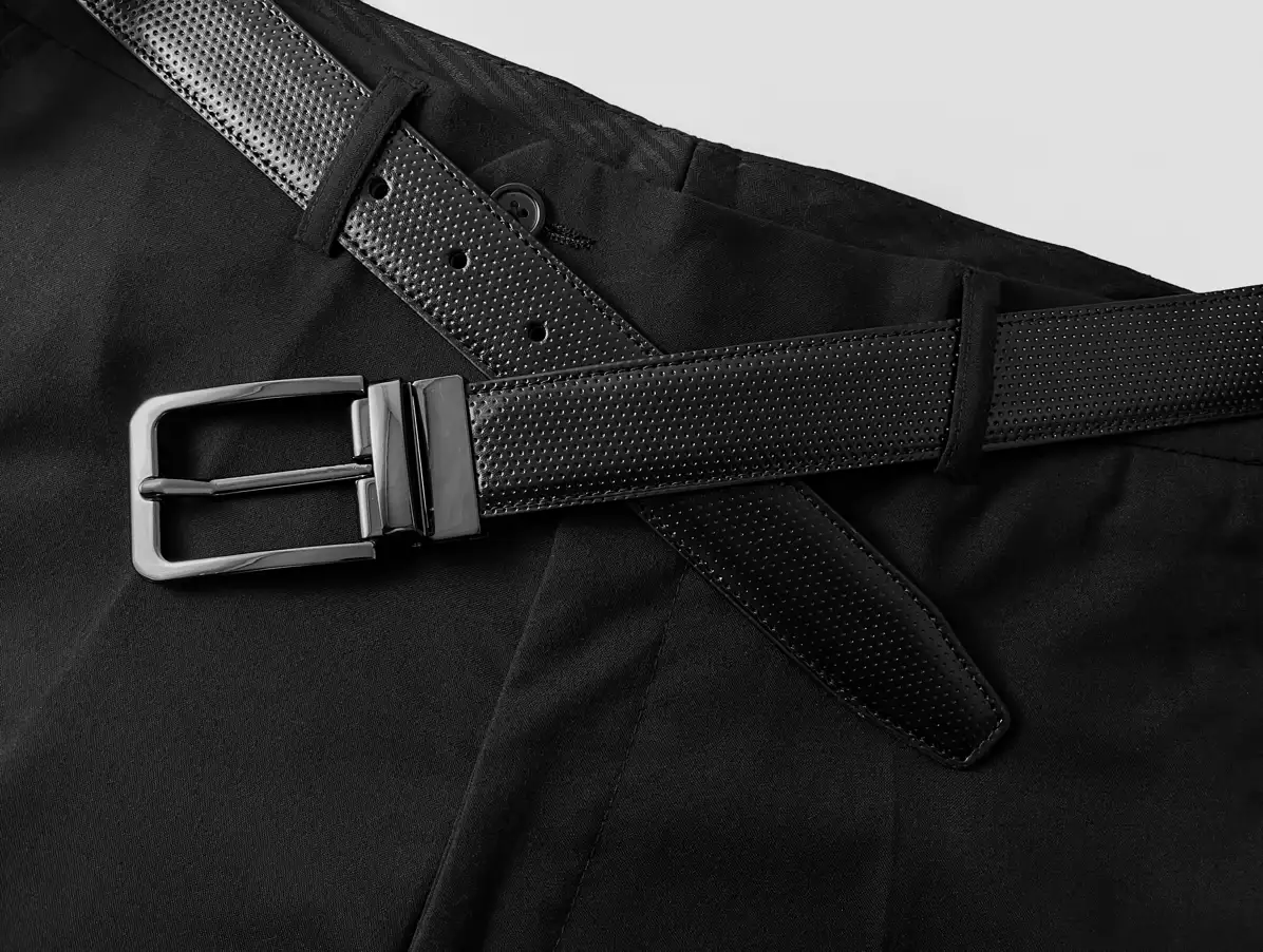 Black Dot Reversible (2 in 1) Belt The Bukl