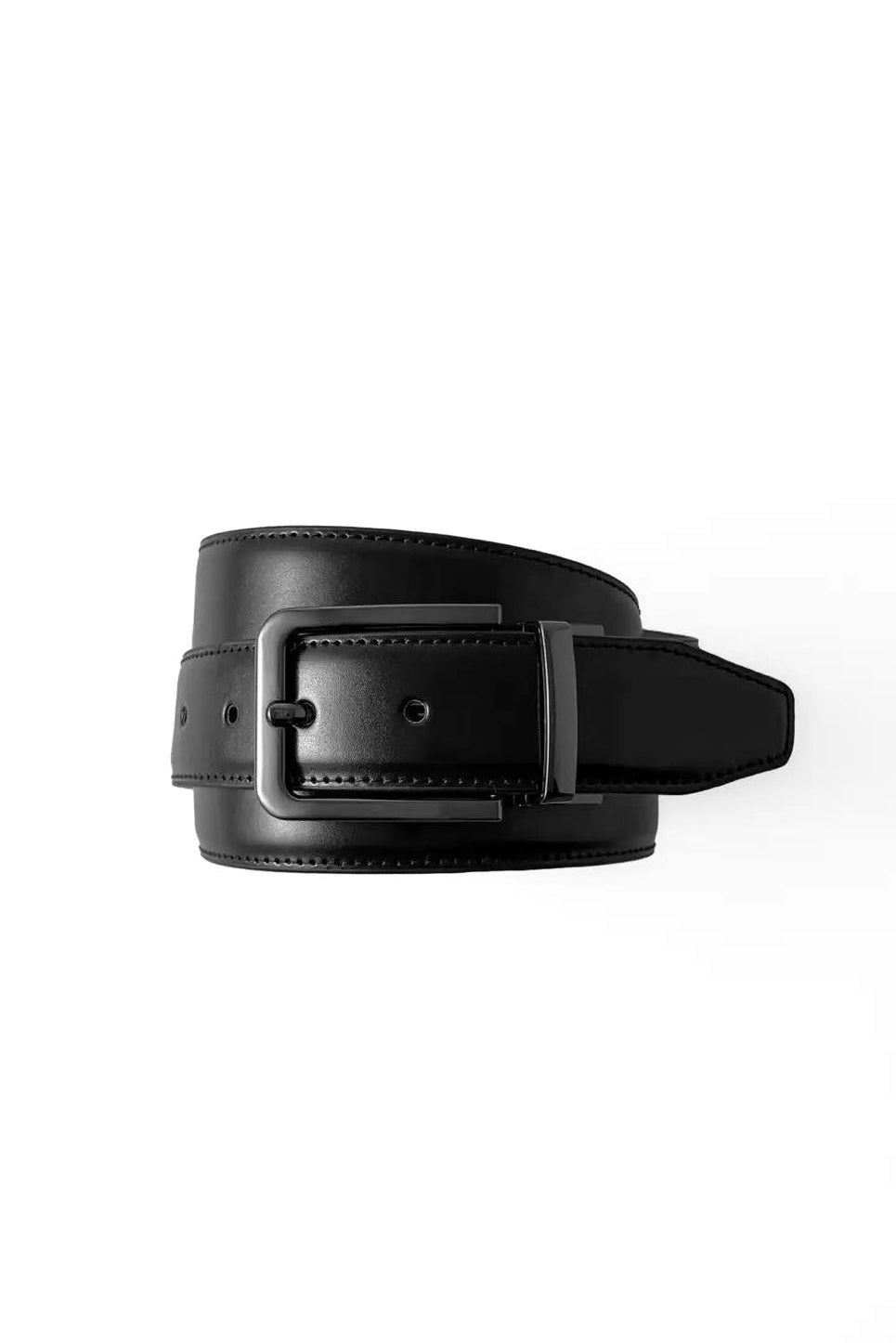 Black Plain Reversible (2 in 1) Belt The Bukl