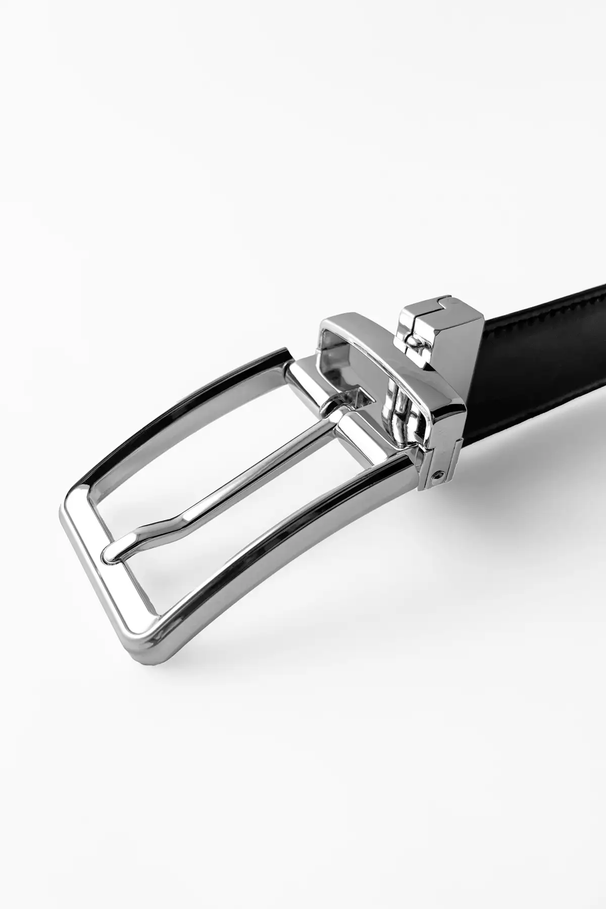 Silver Plain Reversible (2 in 1) Belt The Bukl