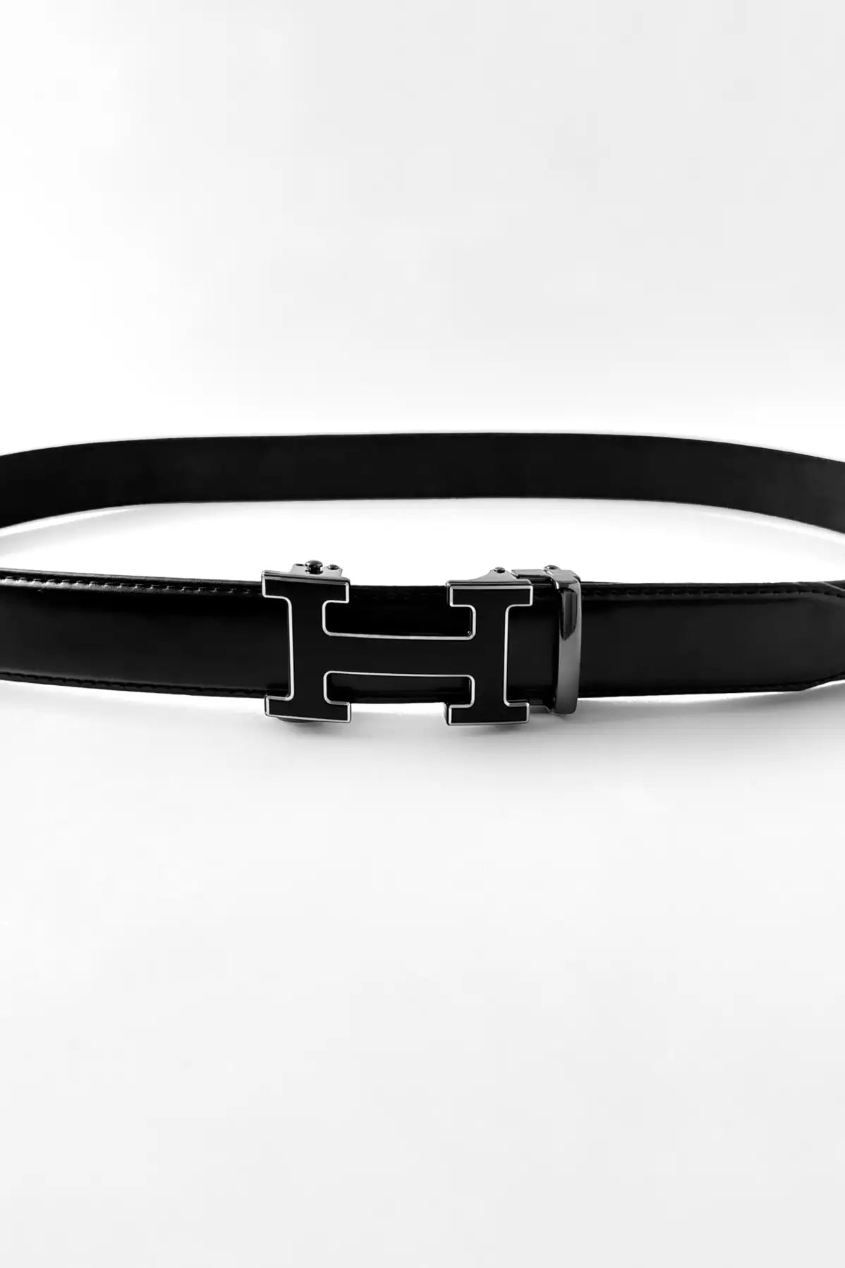 Matte Charcoal Black Auto Lock Belt The Bukl