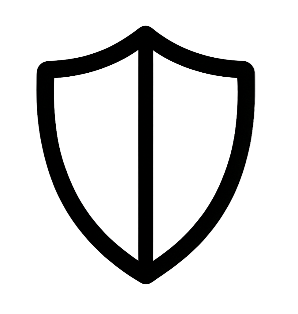 shield protection photo black and white like a emoji